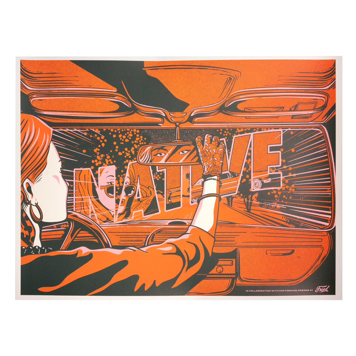 MAKE AN ESCAPE! Fried X Native Poster 18x24