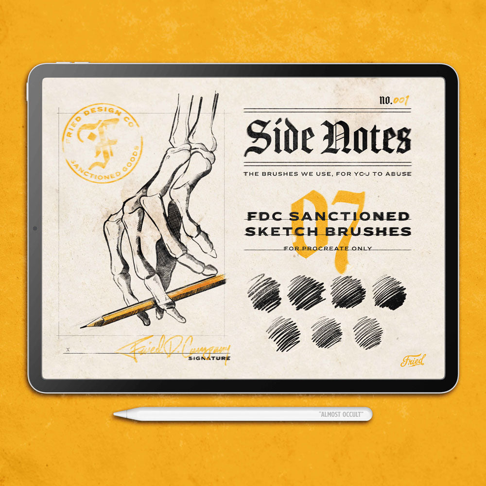 Side Notes Sketch Brush Kit – Fried Design Co.