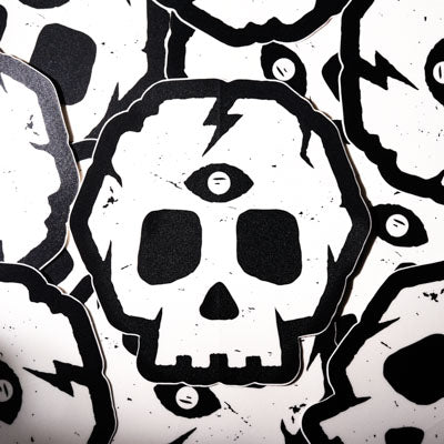 Three Eyed Skull Sticker